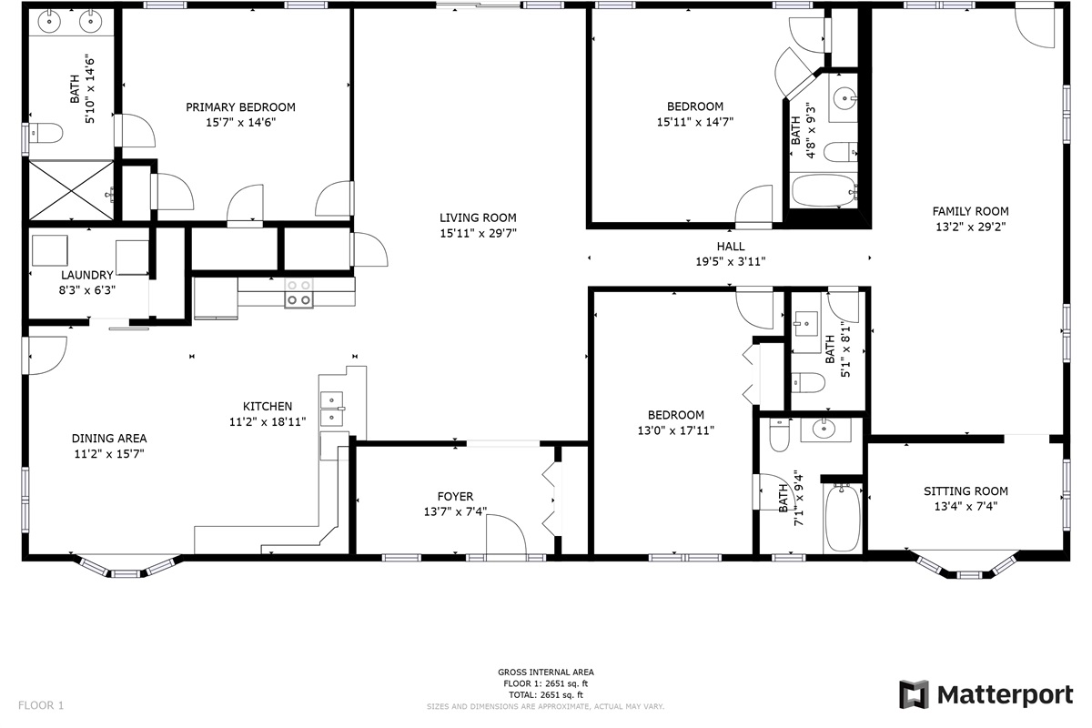 Floorplan of Lyric home: 2,600 sq ft.