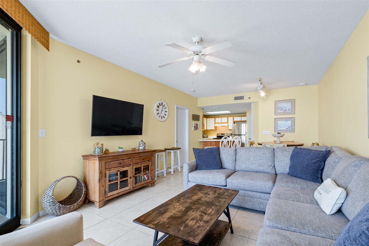 Queen-Size Sleeper Sofa in Living Room