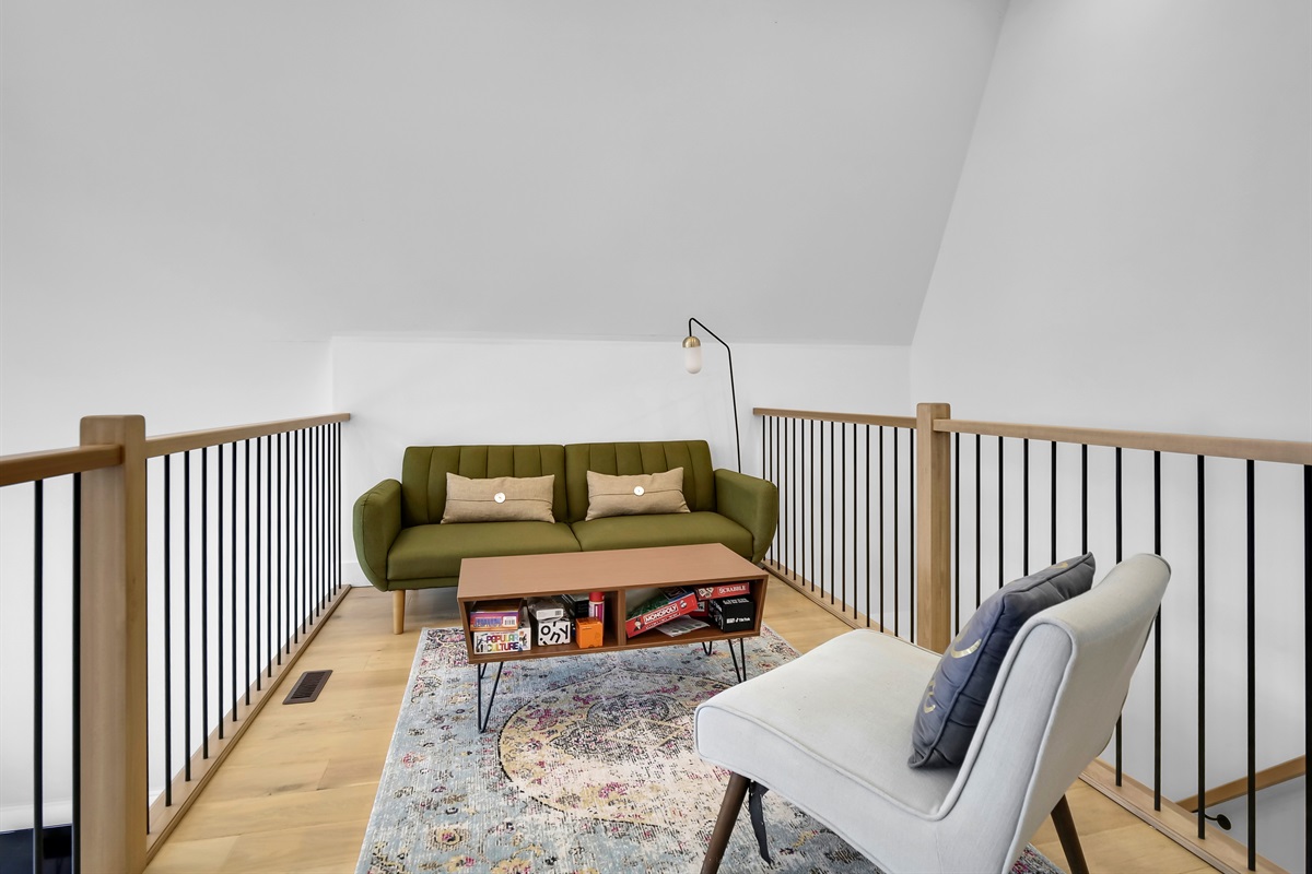     &ldquo;Cozy loft retreat&mdash;perfect for kids or extra guests&rdquo;