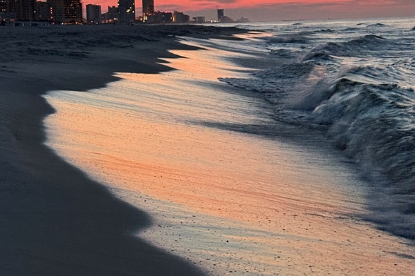 Wake up and chase sunrises on the beach a short distance from the house.  The morning sun reflecting the water and white sand puts on a show that is never the same.