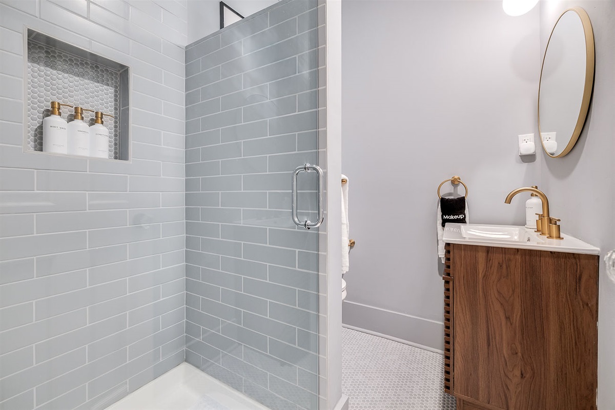 Shower Area- Bathroom Downstairs