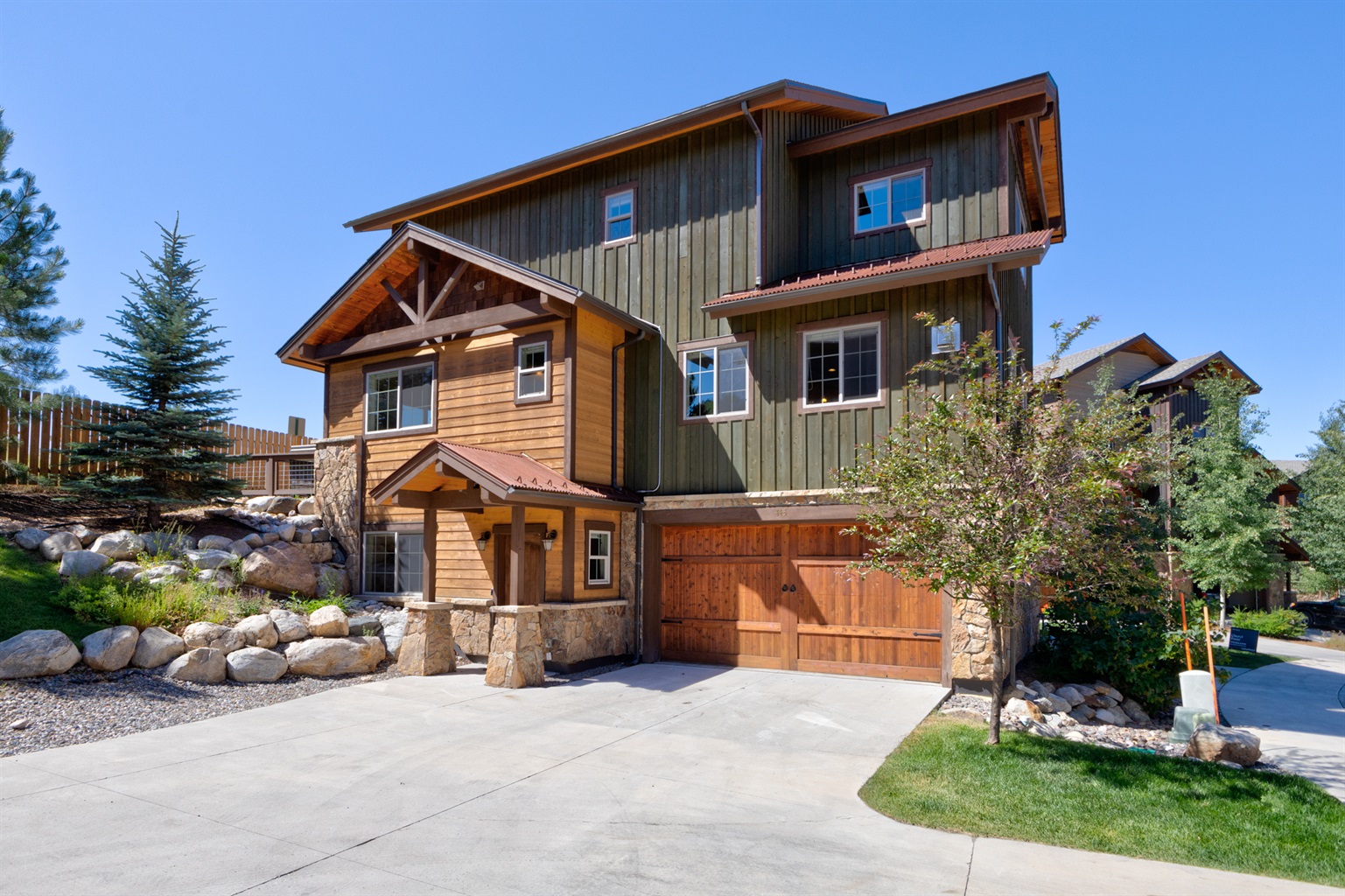 Exterior of Townhome with Garage