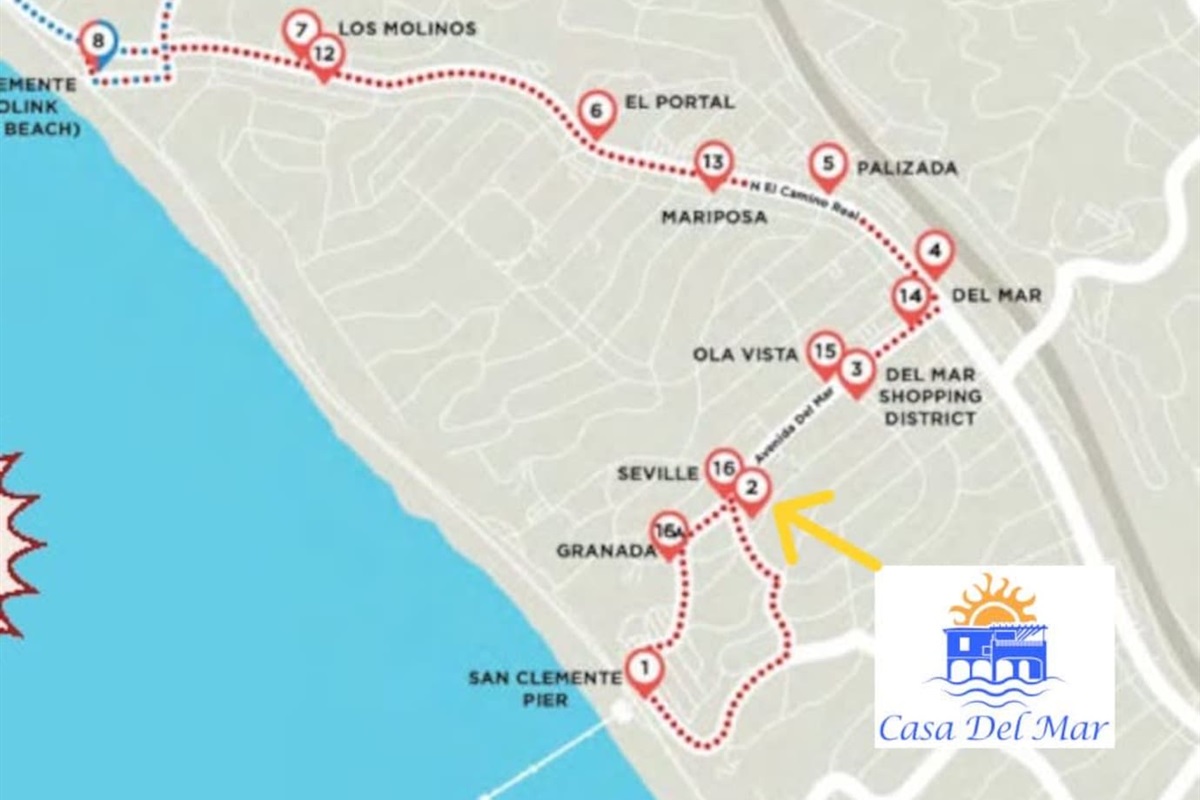 The Free trolley can take you to see the best of San Clemente