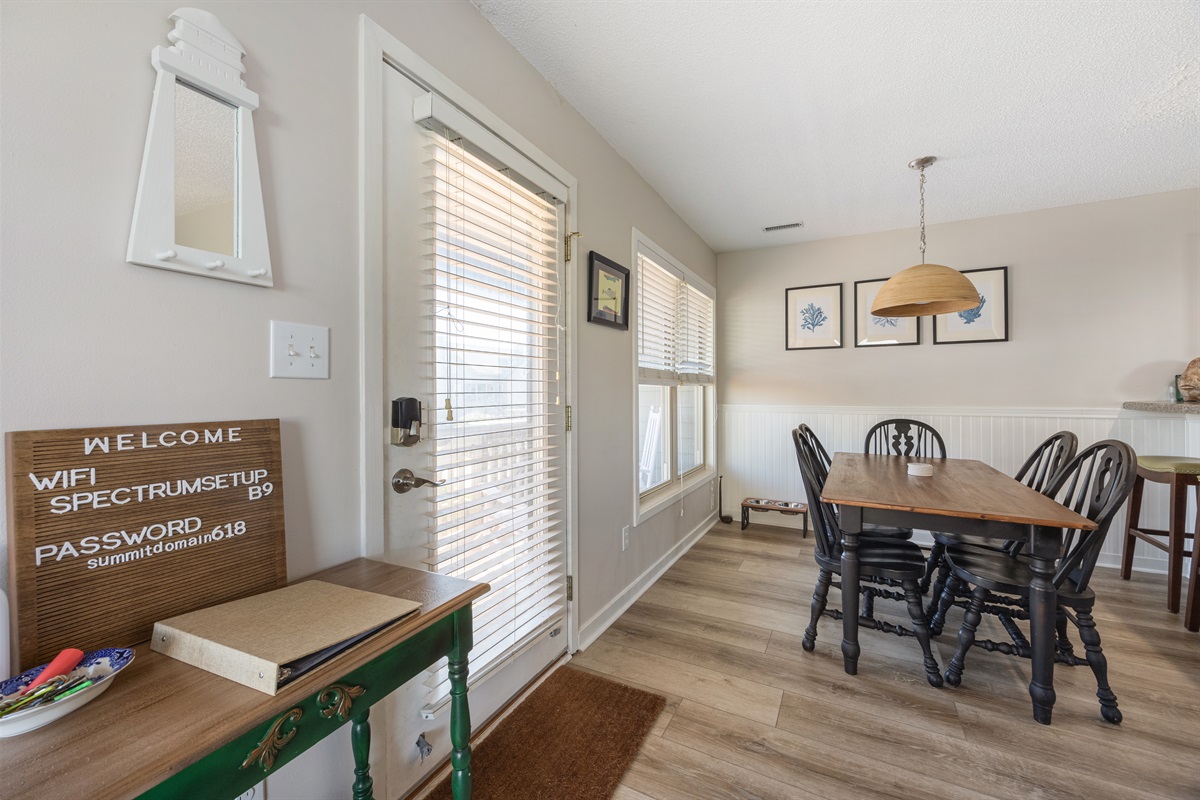 A bright, welcoming entry that opens into the airy living space.