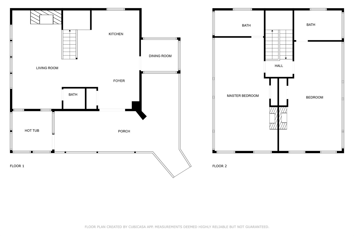 2D Map of both floors