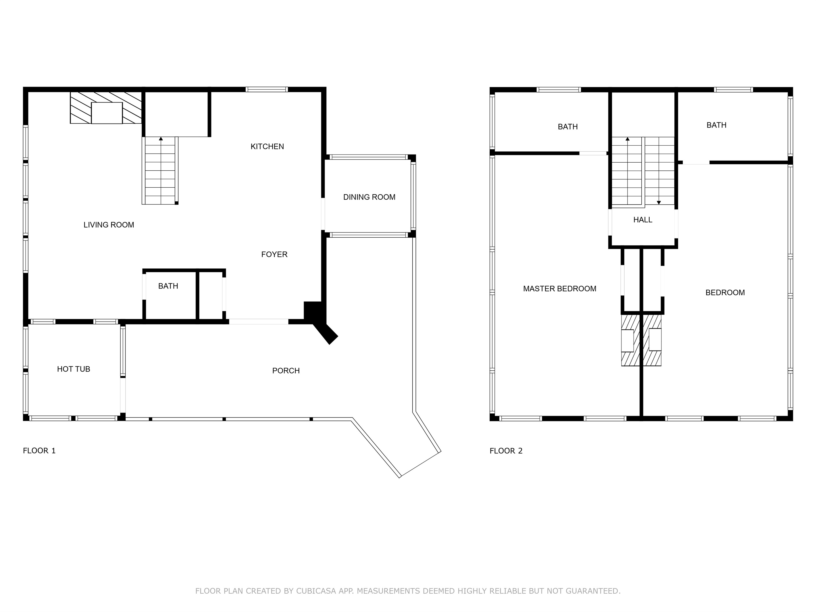 2D Map of both floors