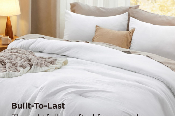Warm yet lightweight GentleSoft bedding is provided on all beds.