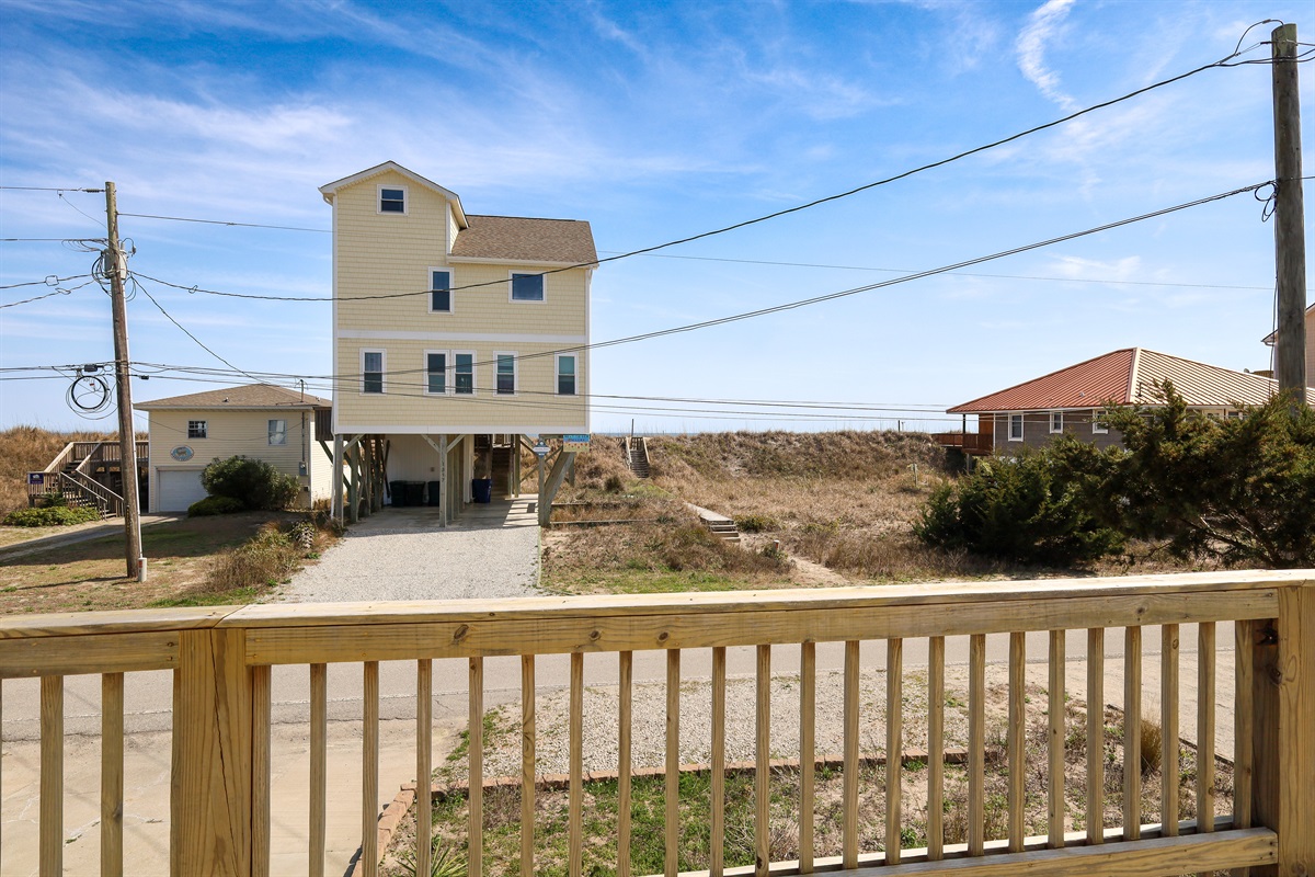 View toward beach access just across the street