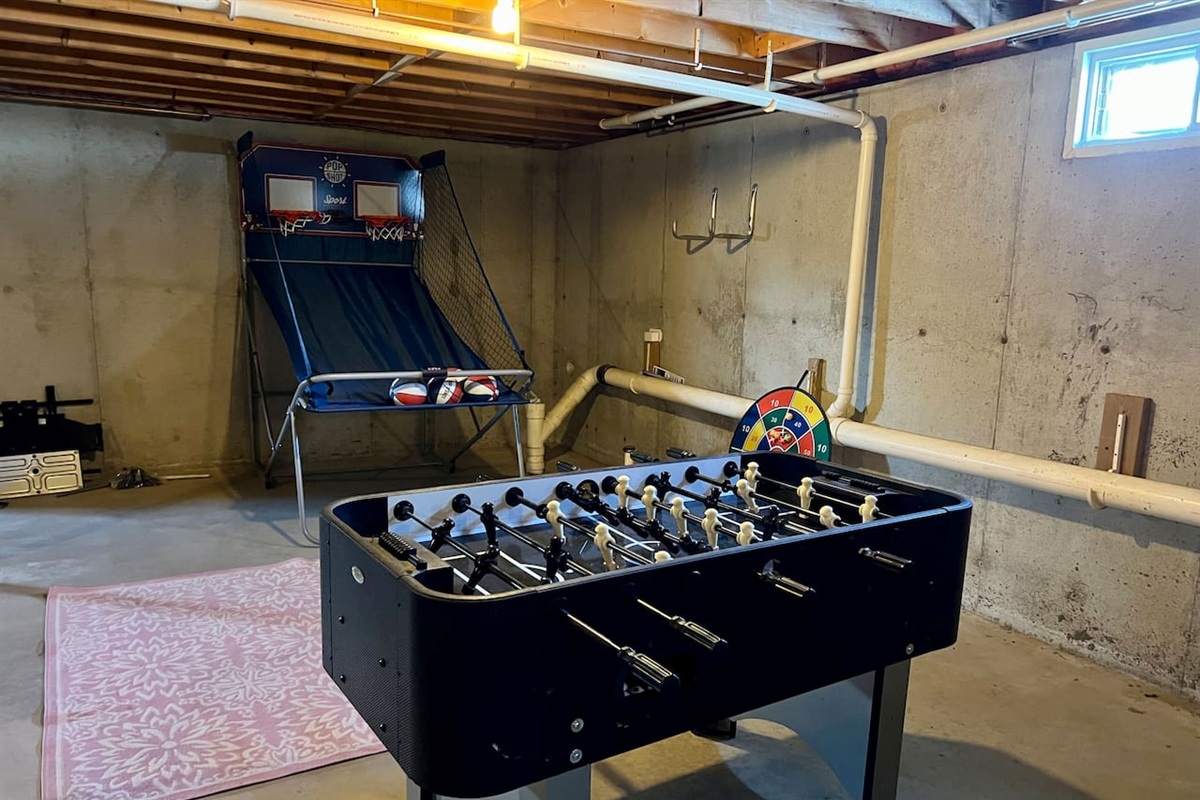 Send the kids down or have a family game night...With basketball, foosball, air hockey and mini golf!