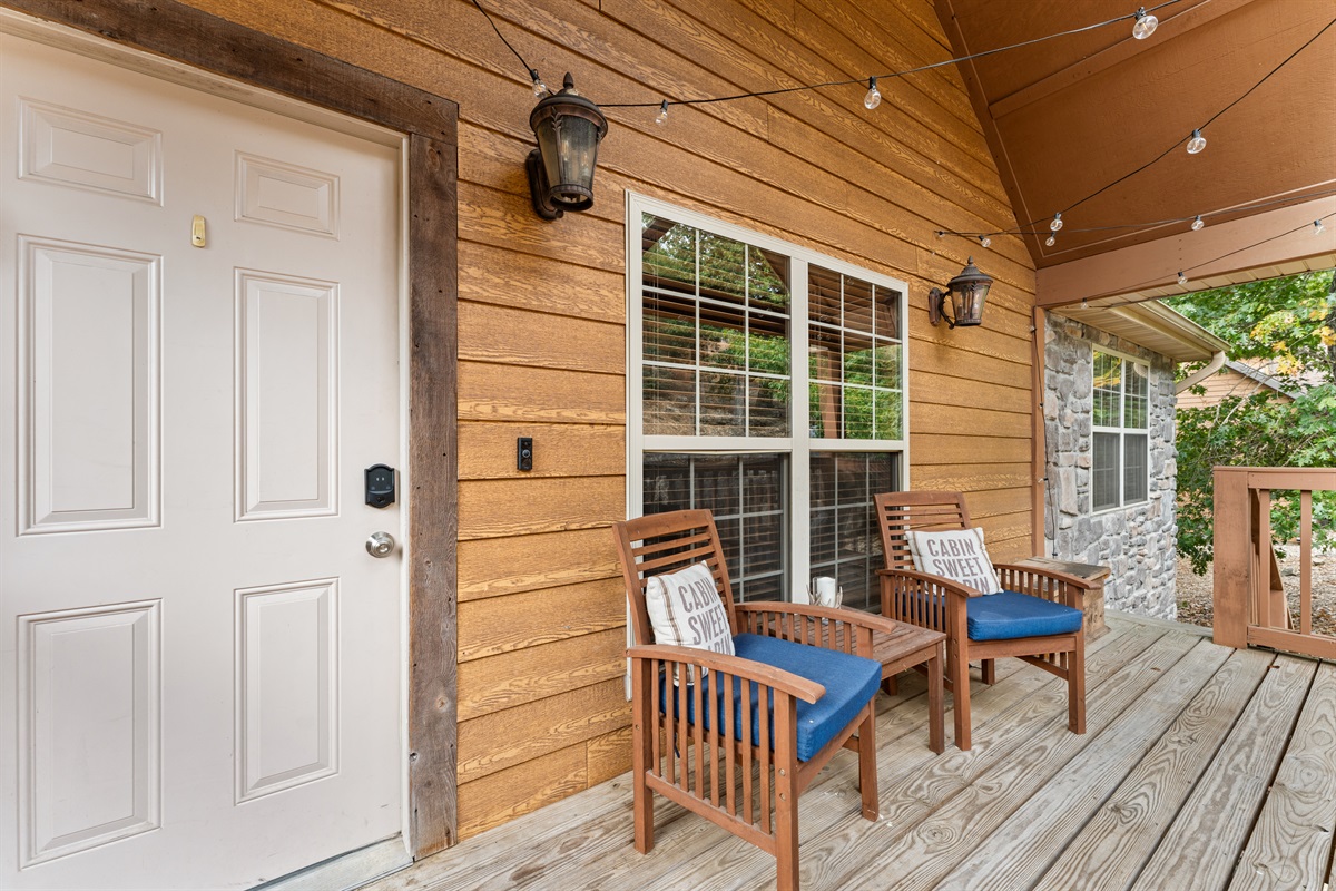 Enjoy your morning coffee on the front porch