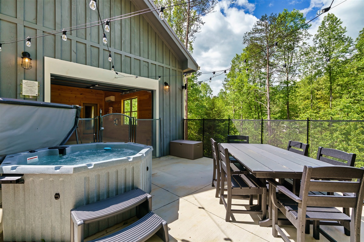 Hot tub time any time of year! 