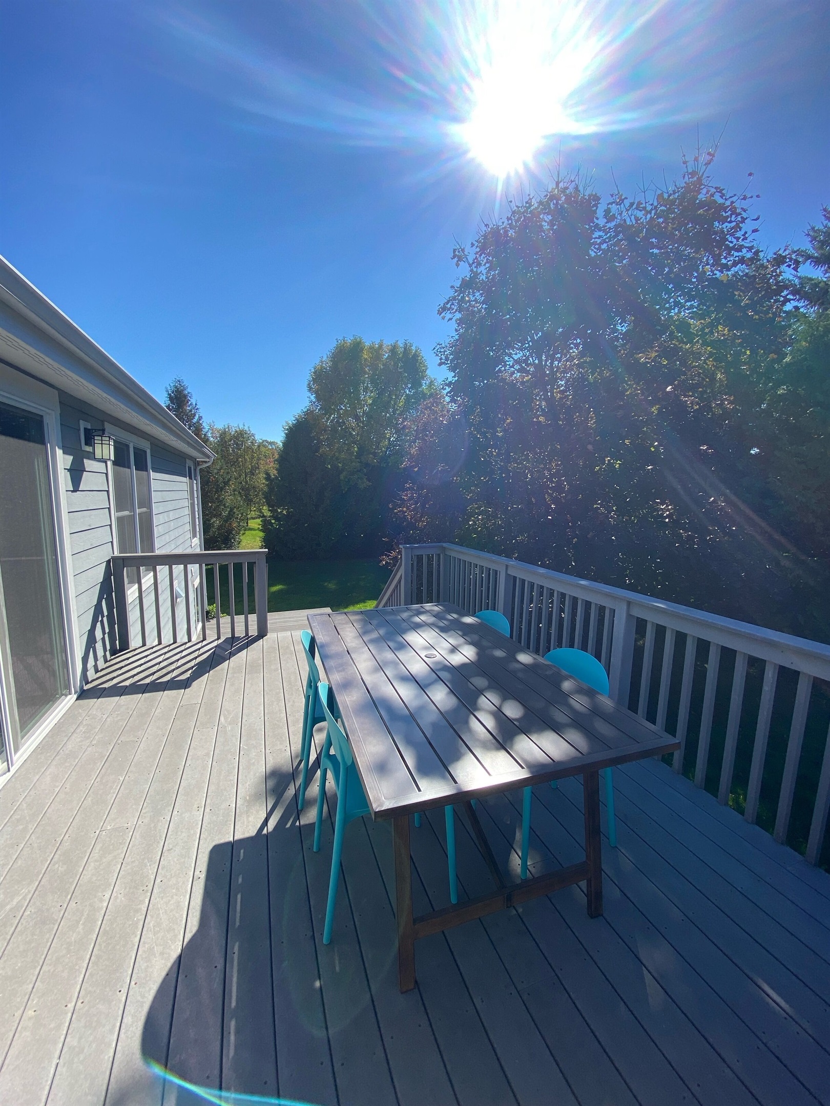 Spacious Back Deck