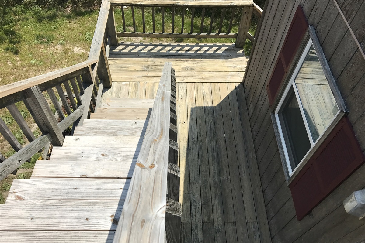 Captain's Cabin OBX — top deck to main deck view