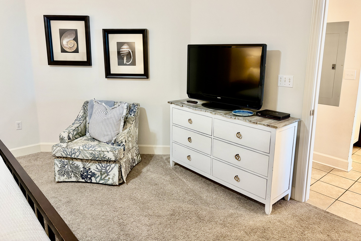 Lots of storage...and large tv!