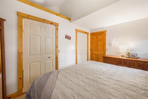 Point of view of the bed foot