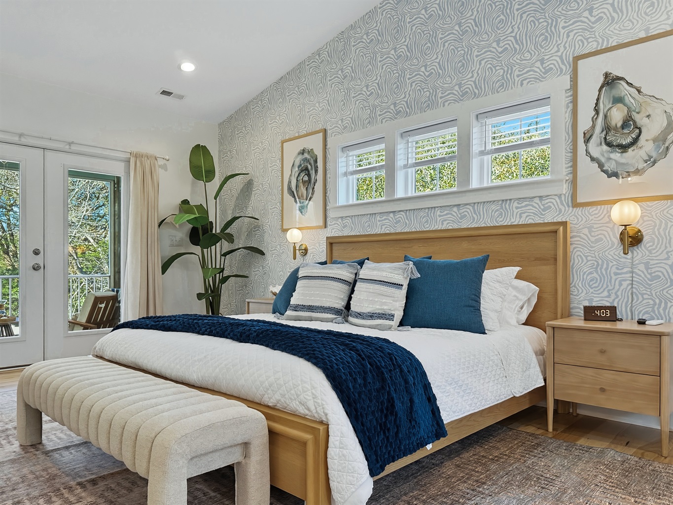 Surf & Soul has 4 beautiful bedrooms and relaxing beach designs throughout.