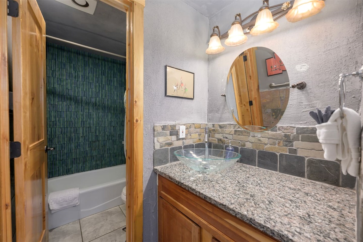 Bathroom attached to bedroom 8