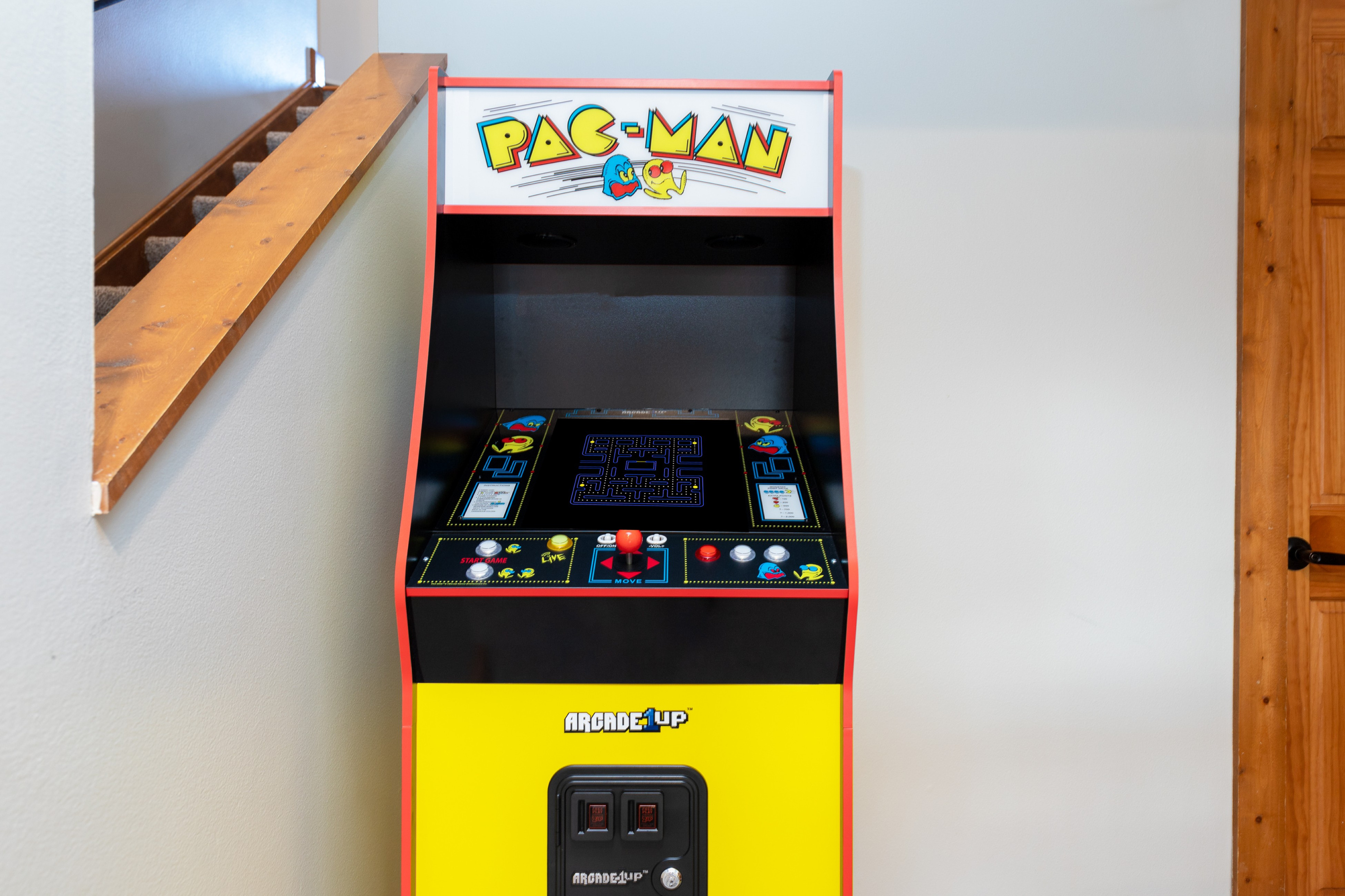 A throw back -- challenge your friends and family to a high-score on Pac Man!