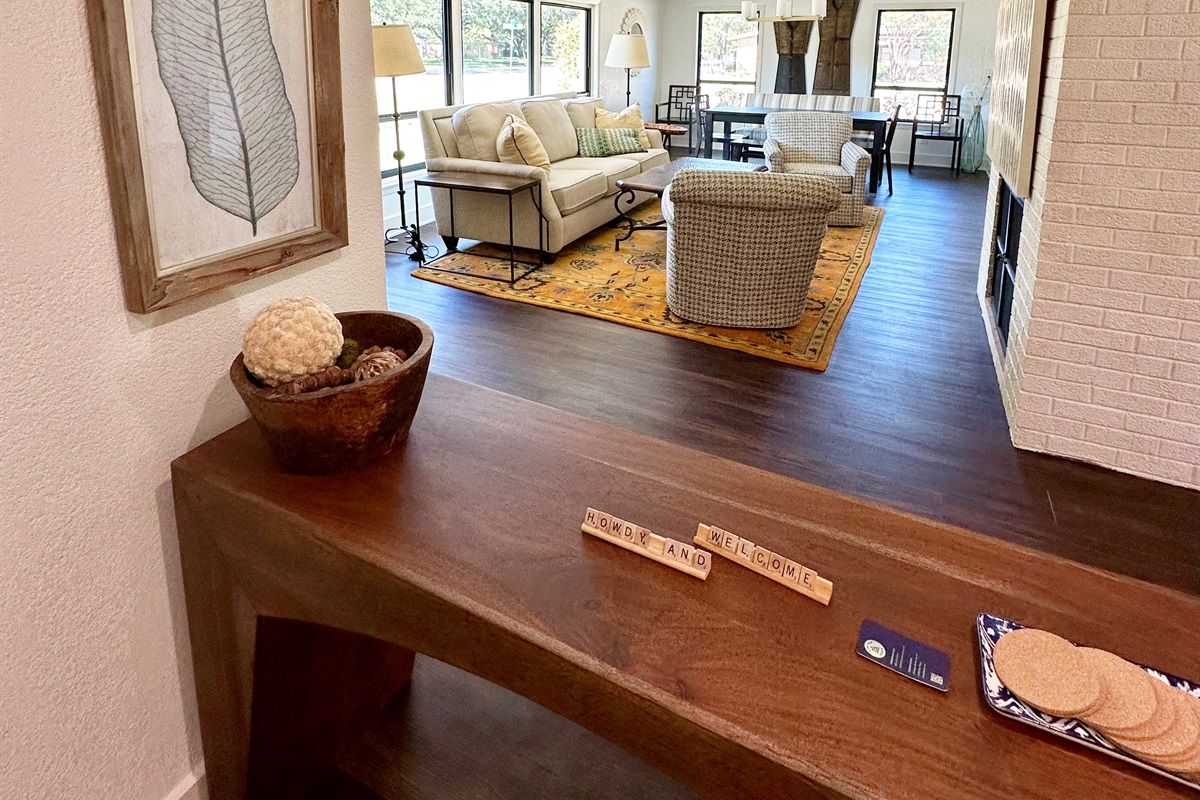 Front entry and main living room