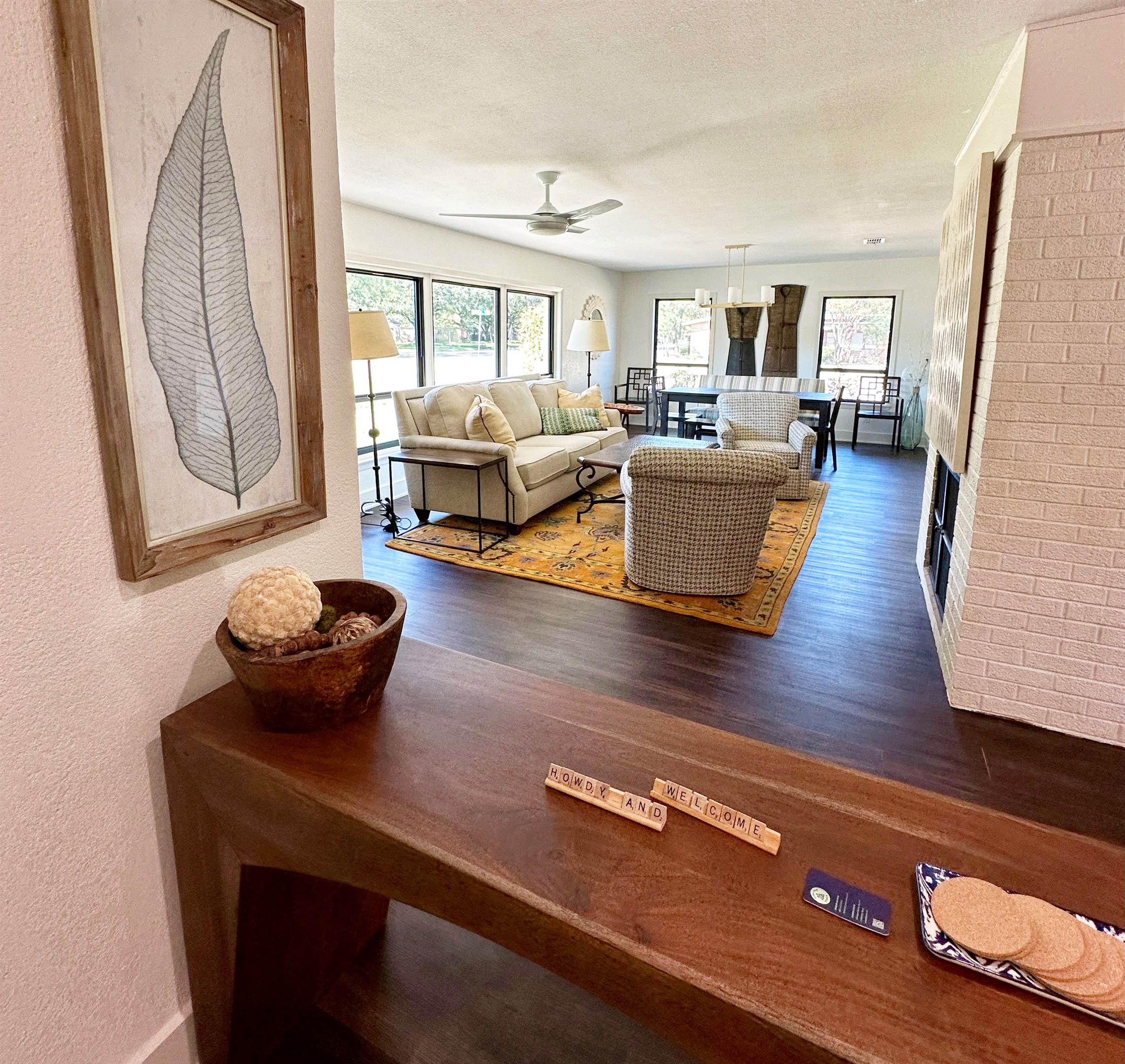Front entry and main living room