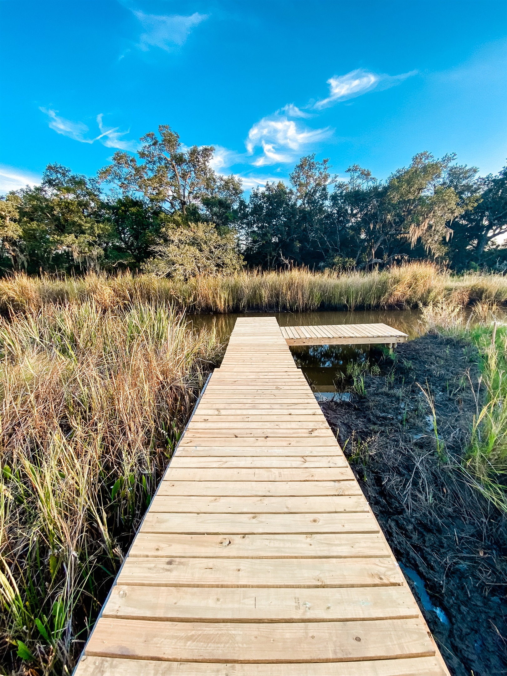 Launch your kayak or tie up your boat using the private pier.