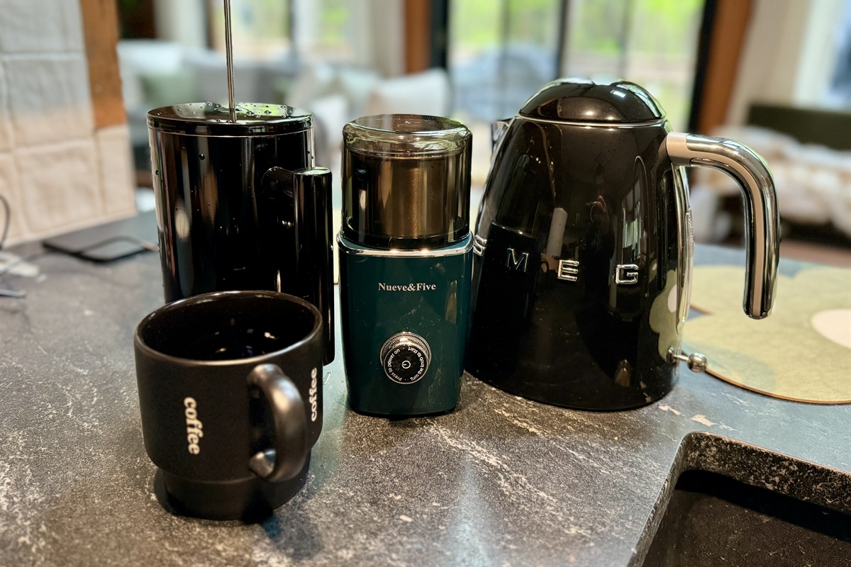 “The holy trinity of caffeine, all ready for you.”