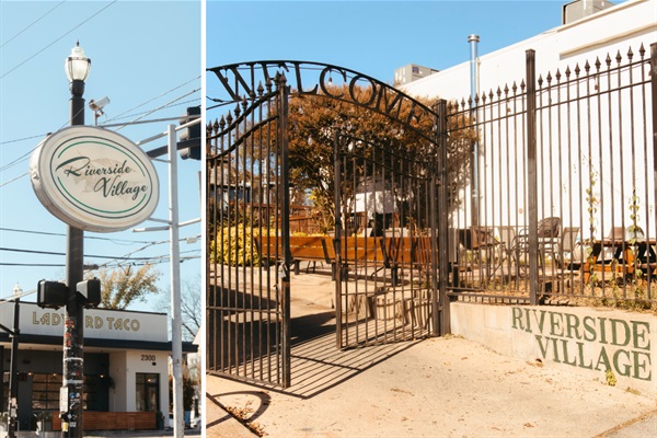 Walkable district with great food, drinks, and shops (1/2 mile with hills)