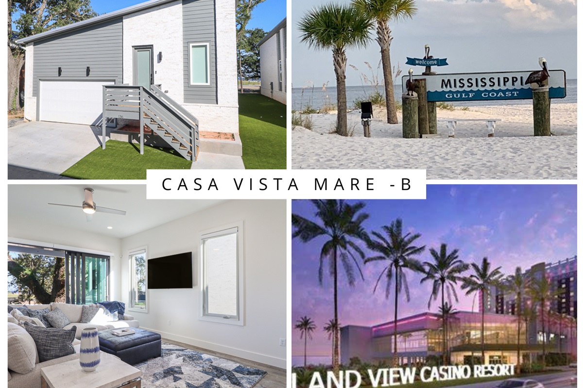 Luxurious and Modern Beach House Living Room with Doors Leading Out Toward the Beach