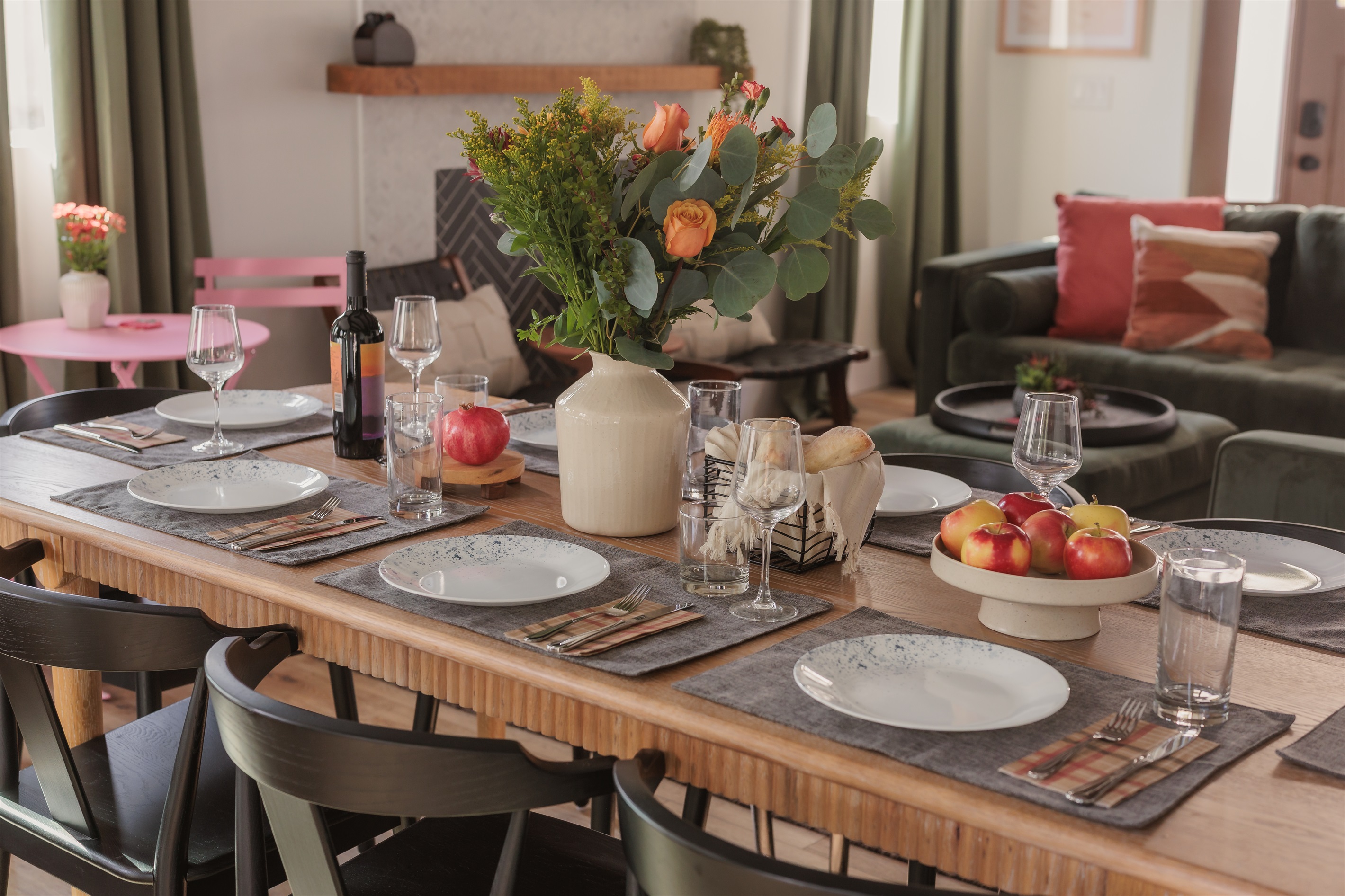 Gather around the table for slow mornings, celebratory dinners, or shared laughter. With plenty of seating, this space was made for connection, whether you're hosting a holiday meal or winding down after a day of adventure.