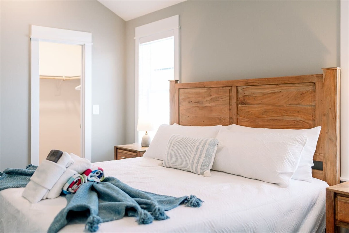 Bright and cozy sleeping space designed for restful nights.