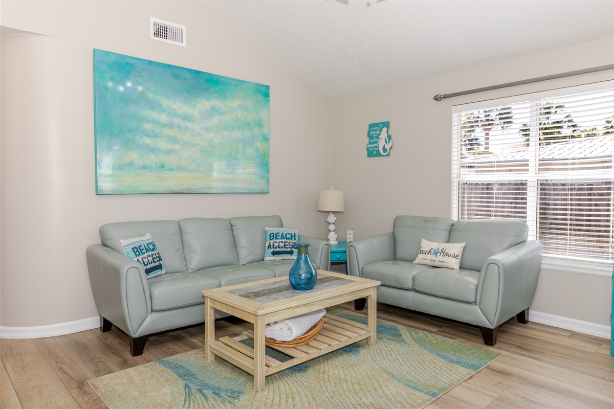 Living room from front door