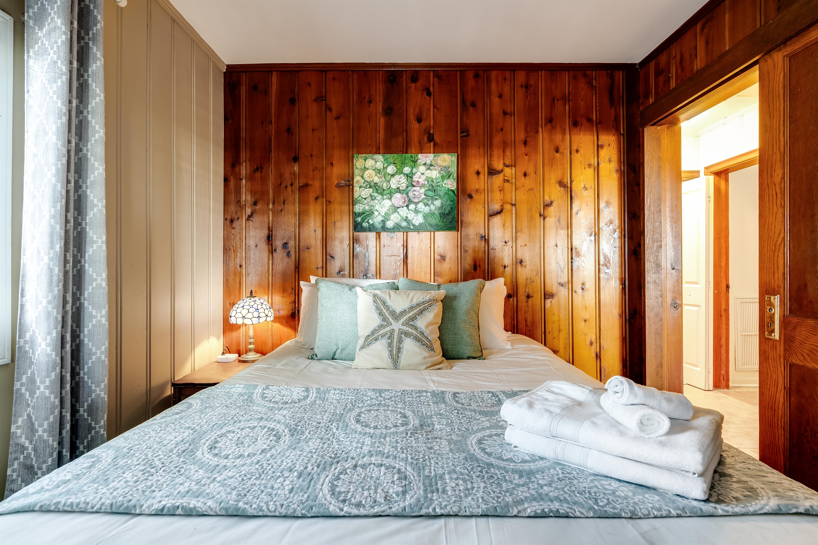 A cozy nook for restful lake nights.