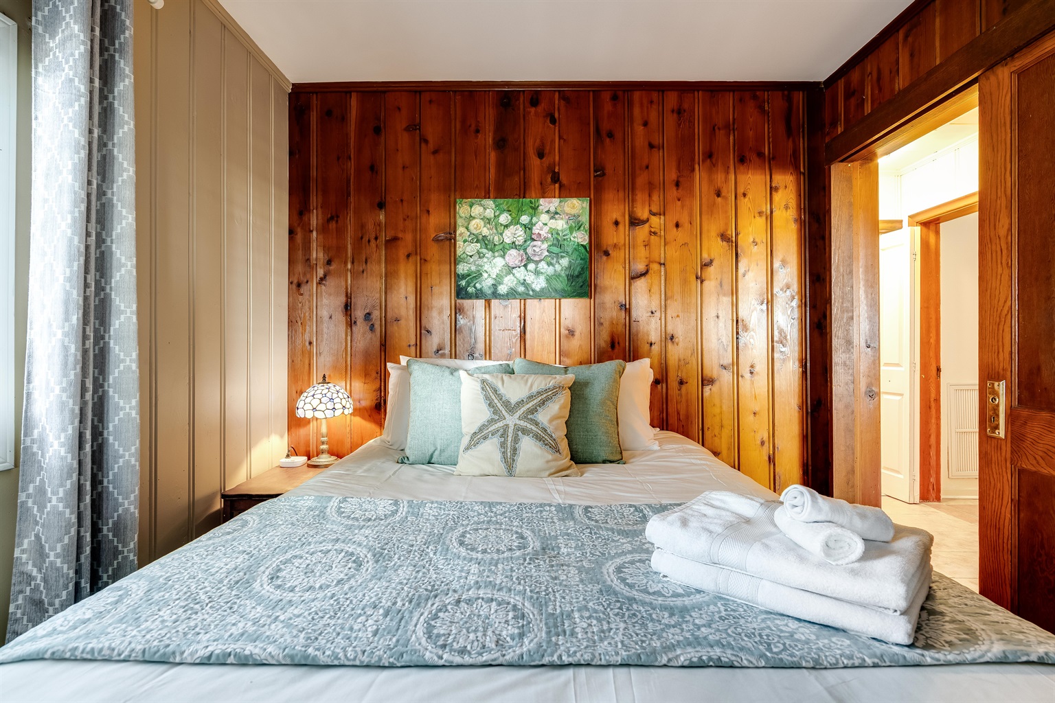 A cozy nook for restful lake nights.