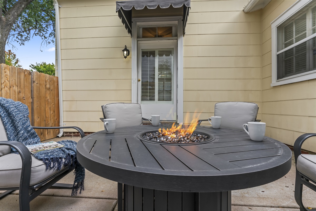 Fire Table Perfect For Spring/Fall Evenings