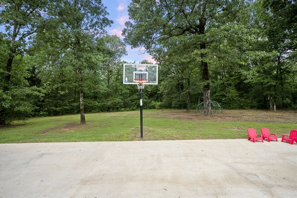 Basketball court provides hours of fun!