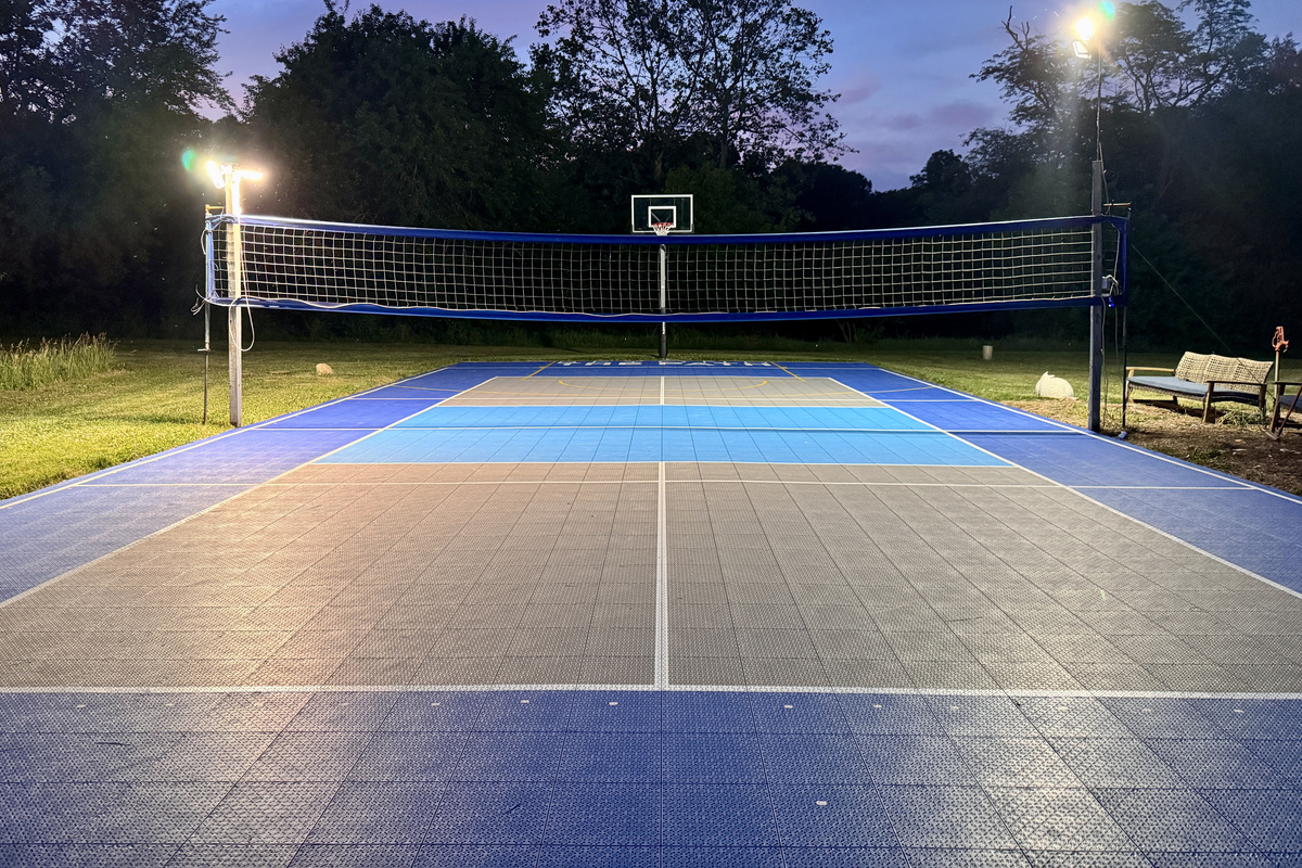 Night time lighting for Pickleball/Basketball reservations