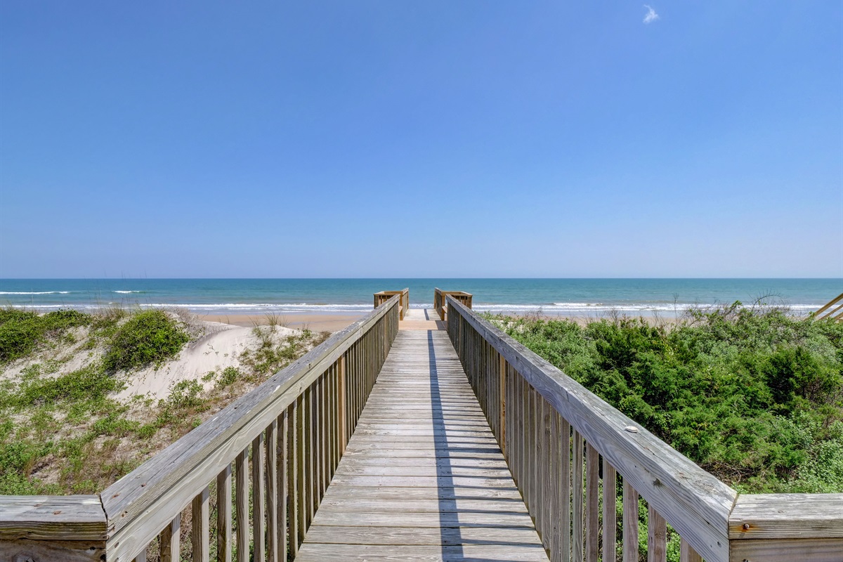 With no public beach access nearby enjoy an uncrowded beach!