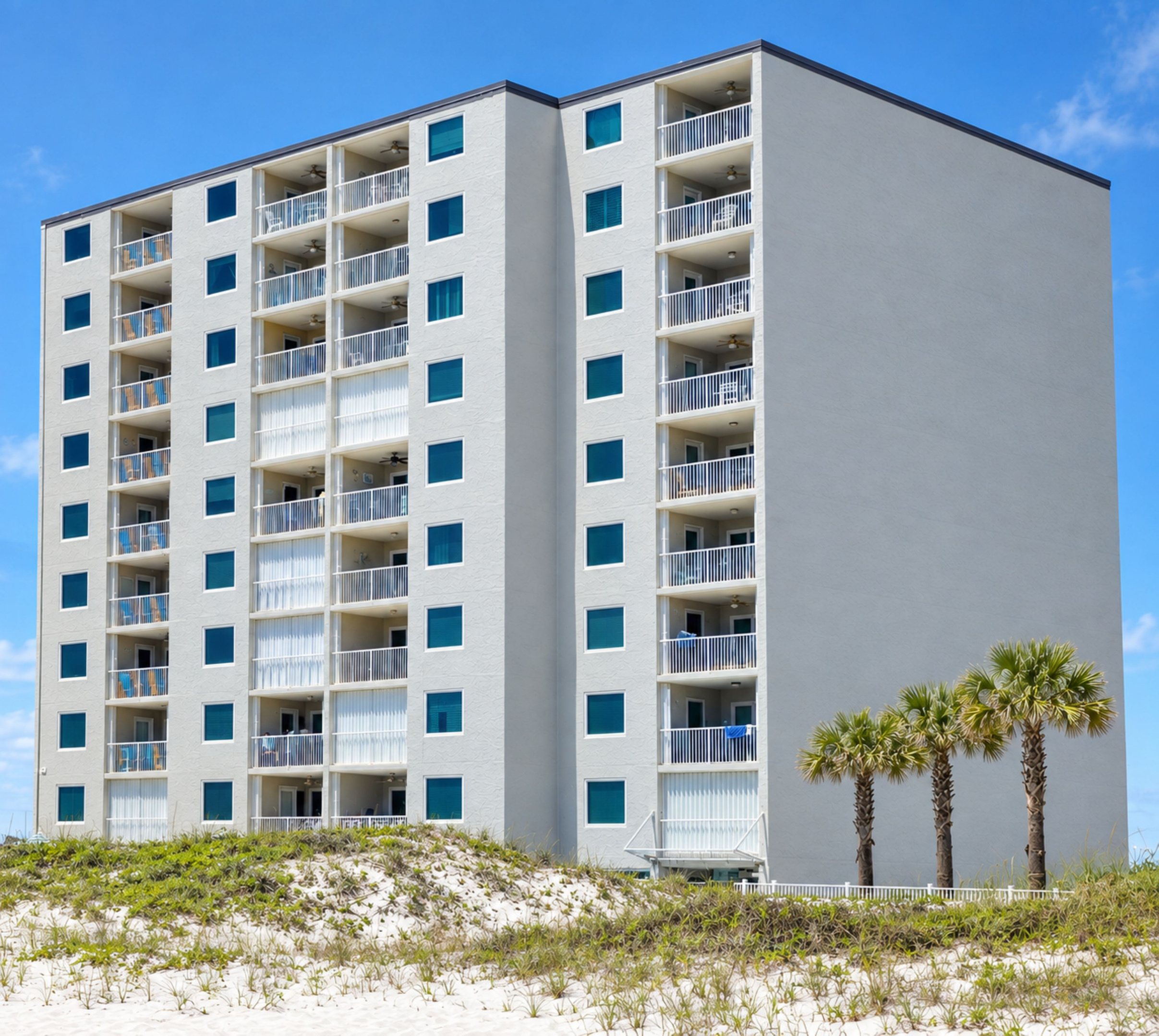 Gulf/beach side of Castaways building