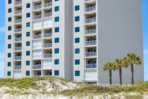 Gulf/beach side of Castaways building
