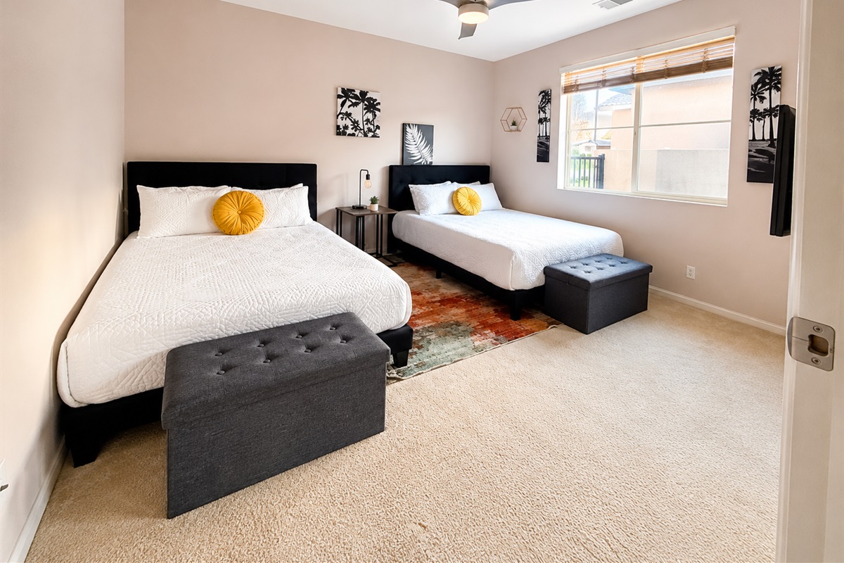 2 Queen Beds 2nd bedroom 