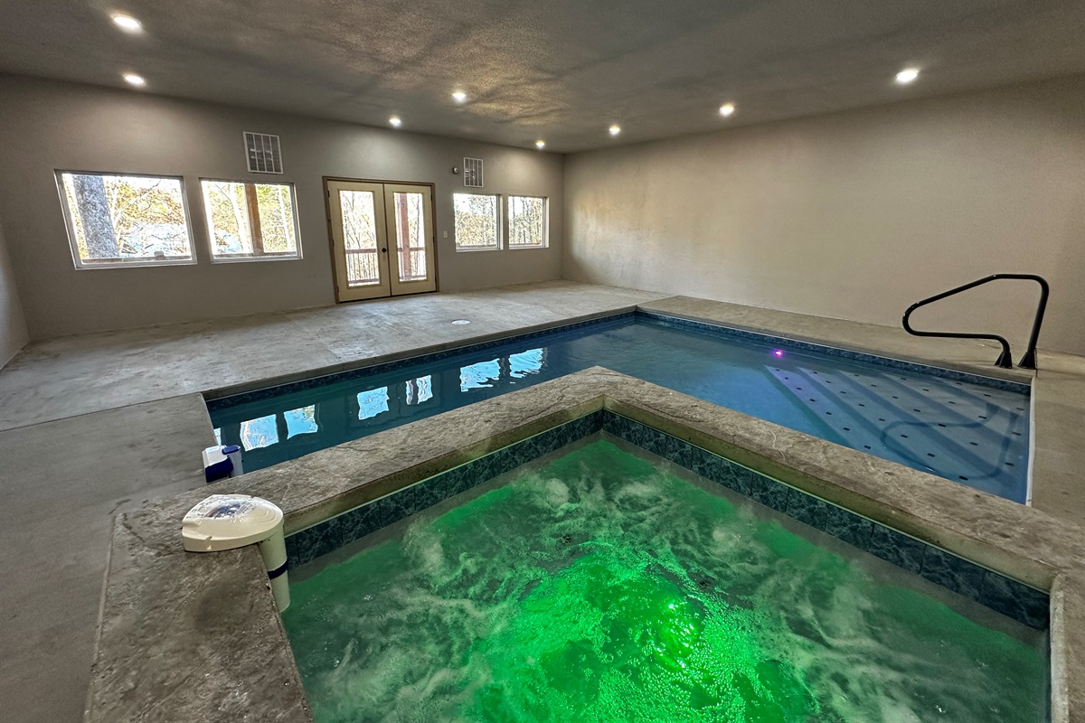 Private indoor Hot Tub and Pool