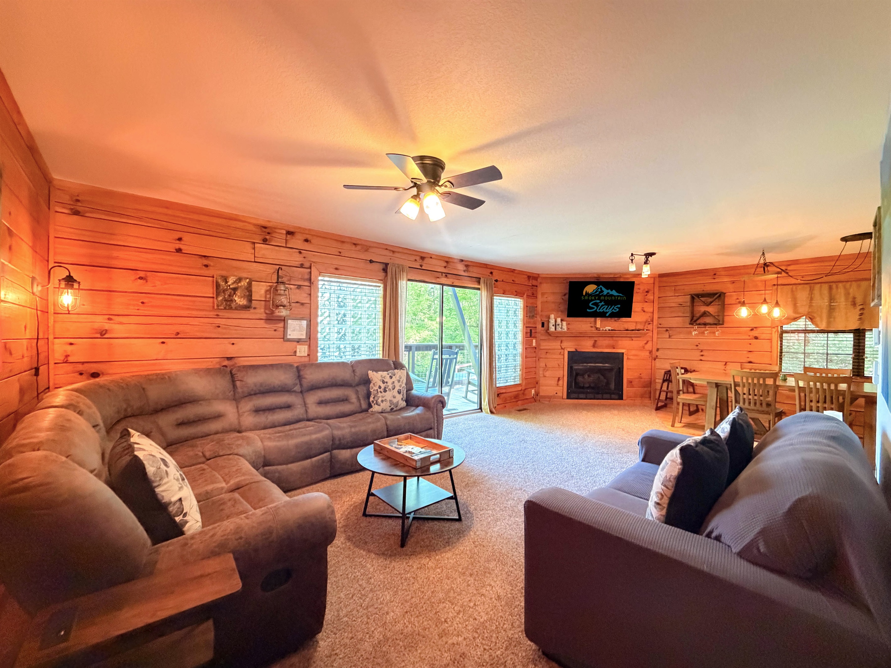 cosy living room area on the main floor