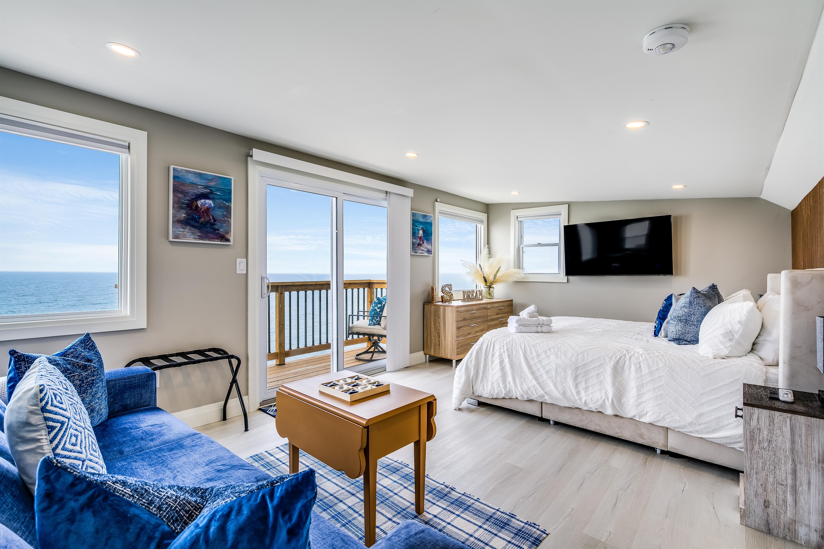 King Bedroom with sleeper sofa