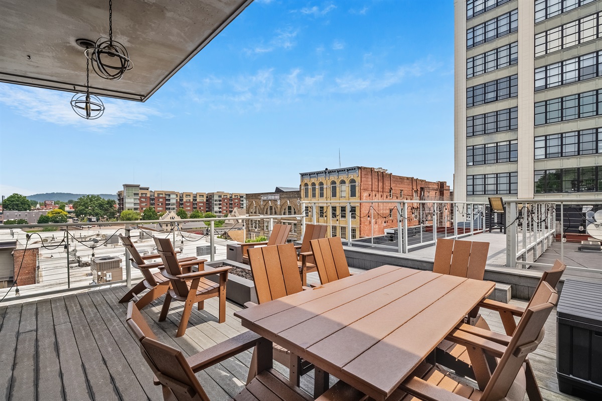 Soak up the views from your private rooftop.