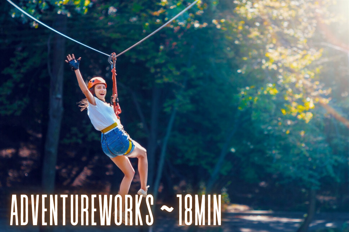 Get your adrenaline pumping at Adventureworks! It’s the perfect spot for thrill-seekers of all ages.