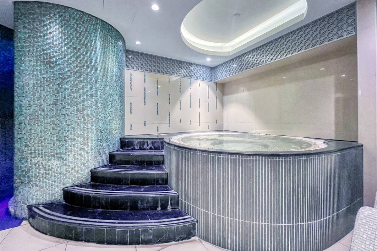 Spa facilities inside the building
