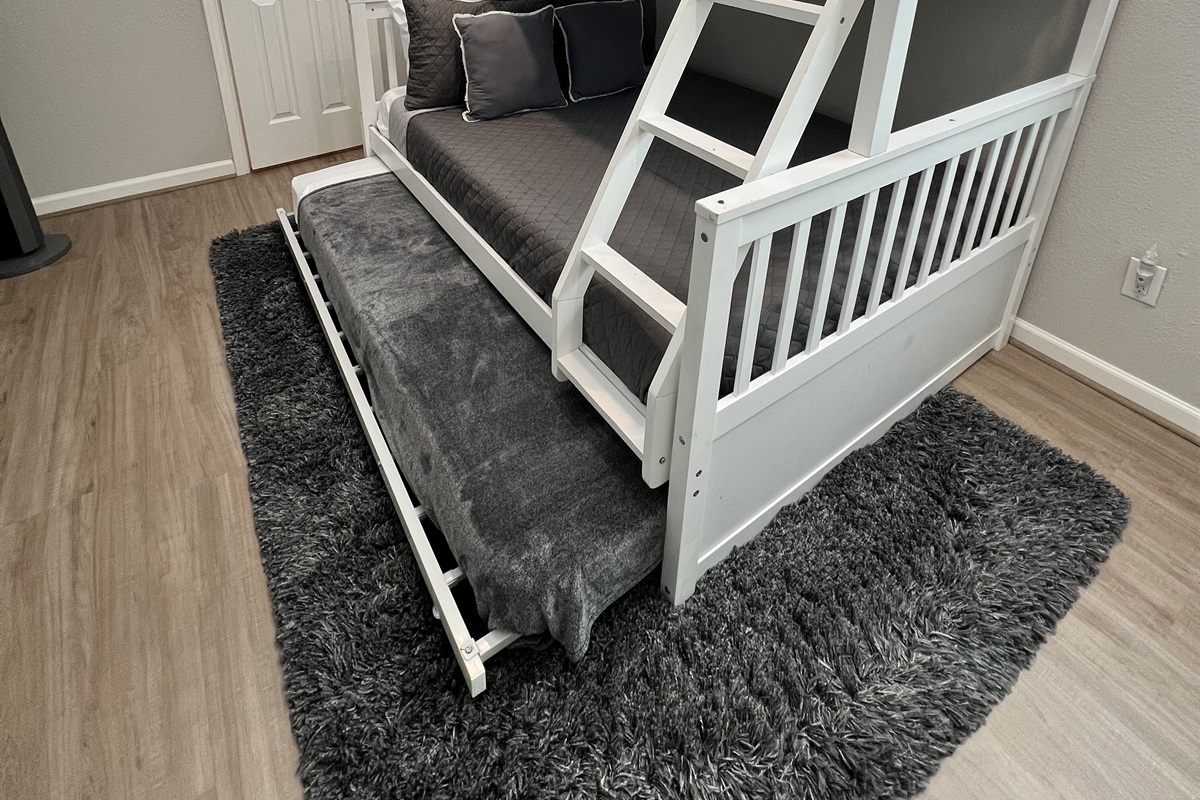 Upstairs bedroom- Full over twin with trundle