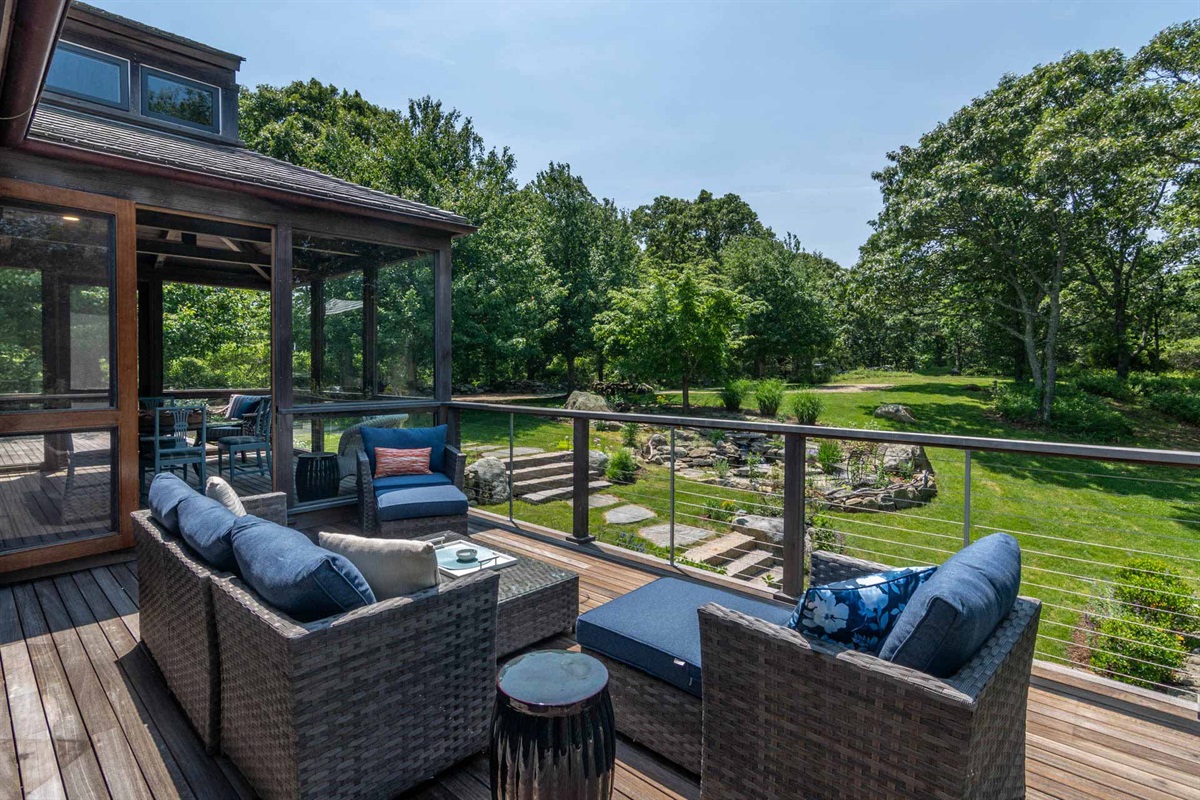 Private primary suite deck
