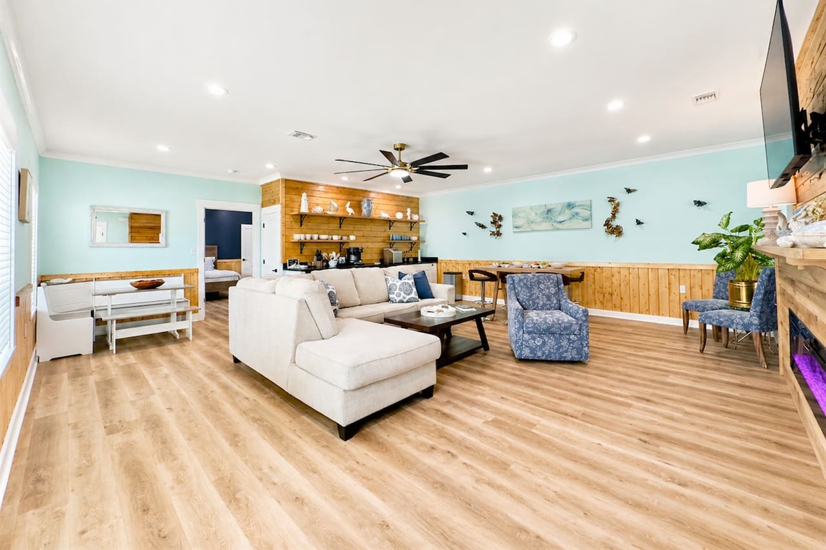 Make yourself at home in this inviting, light-filled retreat.