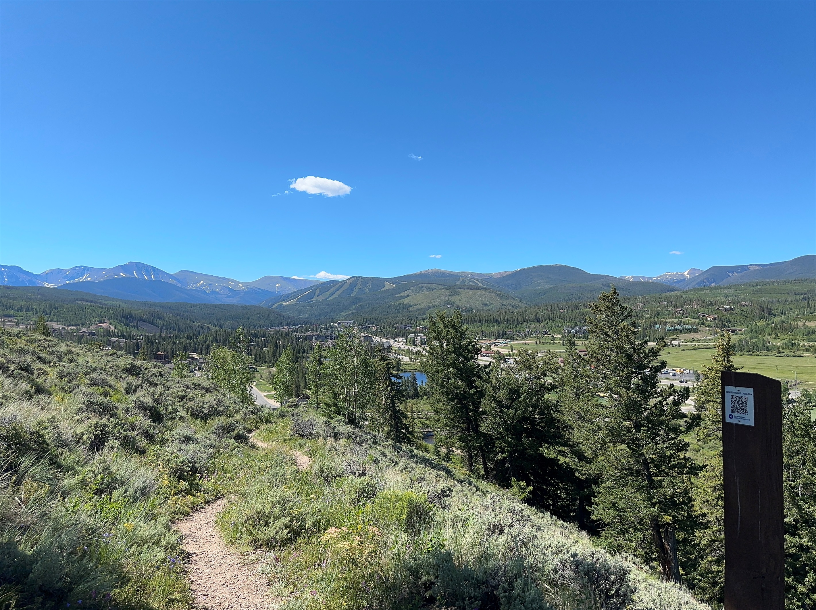 Beautiful views on hike or snowshoe from condo.